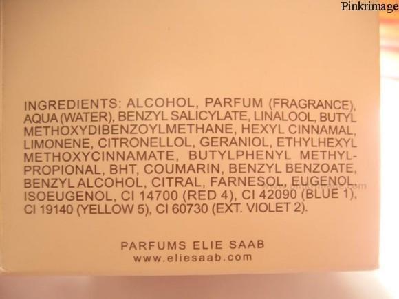 Elie Saab Pefume notes