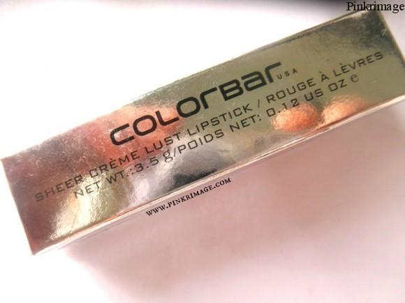 Colorbar sheer creme lust lipstick summertime