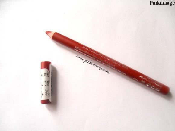 Bourjois rouge seduction lip liner-dupe of MAC ruby woo