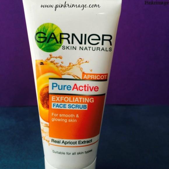 garnier apricot face scrub review