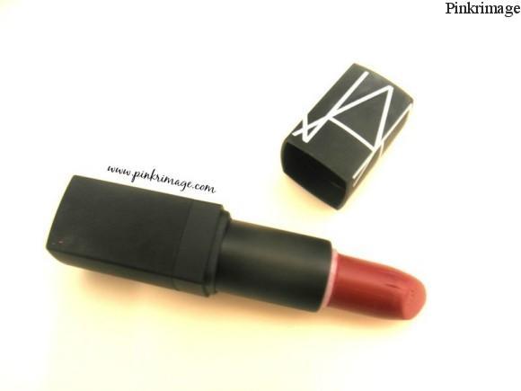 Nars afghan red lipstick review and swatches