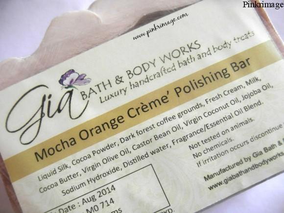 Gia Bath & Body Works Mocha Orange Creme Polishing Bar review